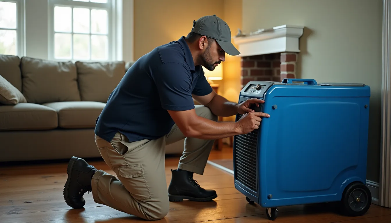 Water damage restoration service